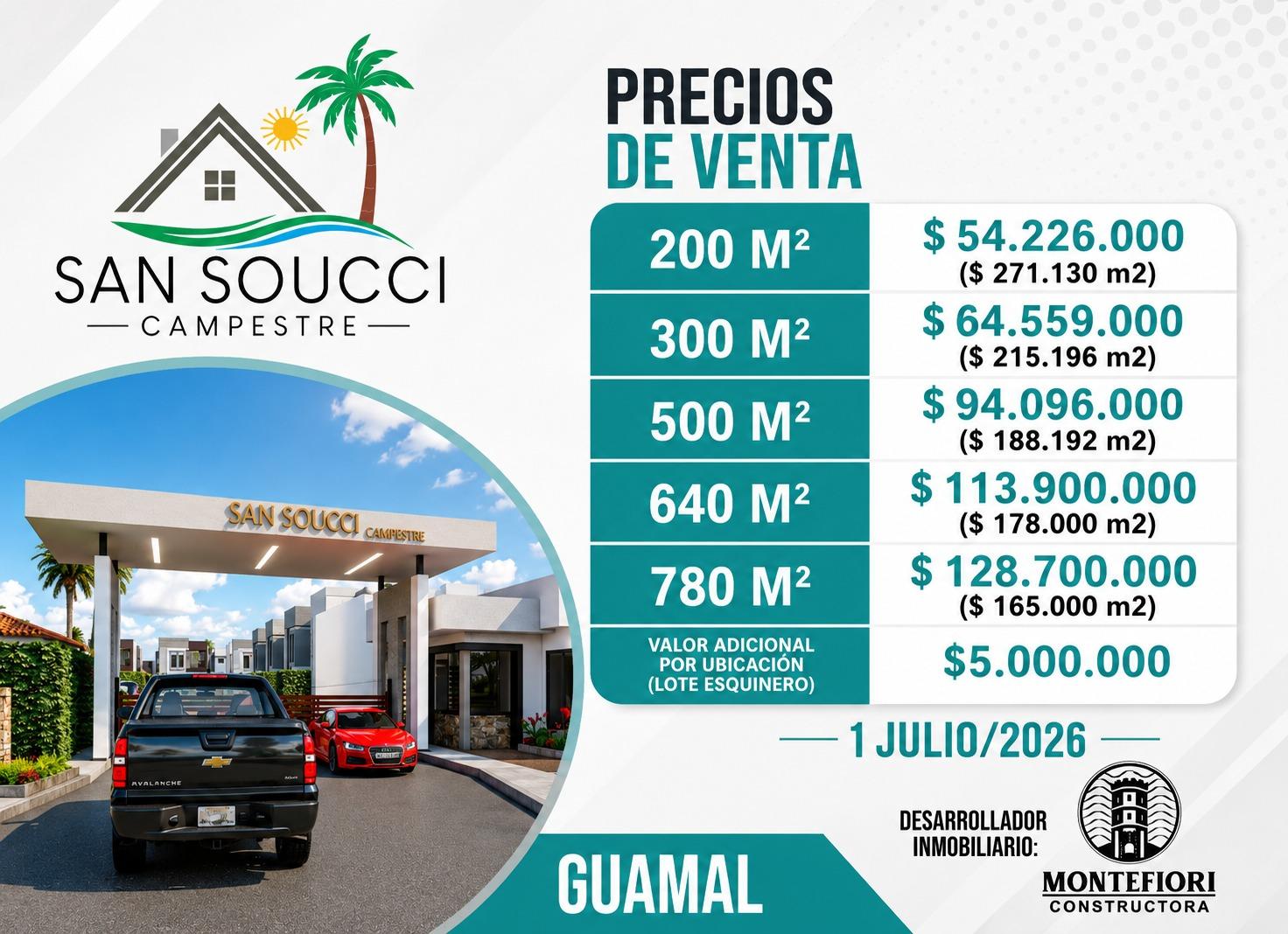 Ficha técnica y precios de Quintas de San Soucci Campestre