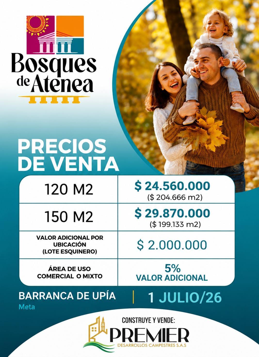 Ficha técnica y precios de Bosques de Atenea