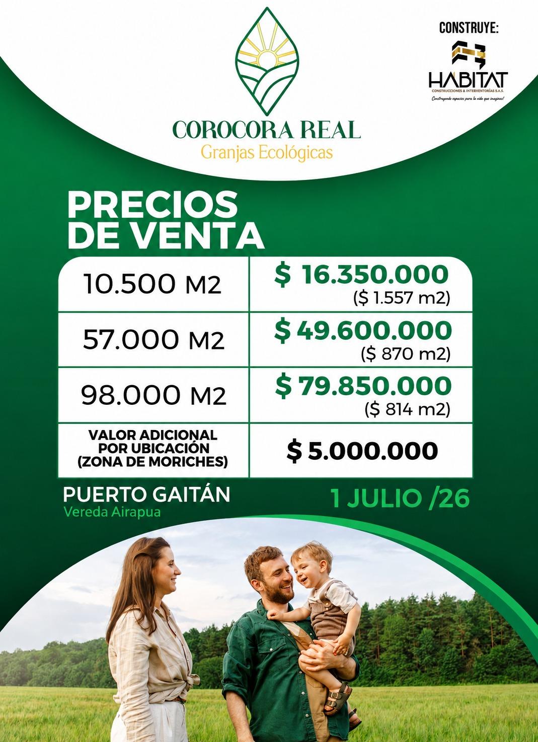 Ficha técnica y precios de Corocora Real – Granjas Ecológicas