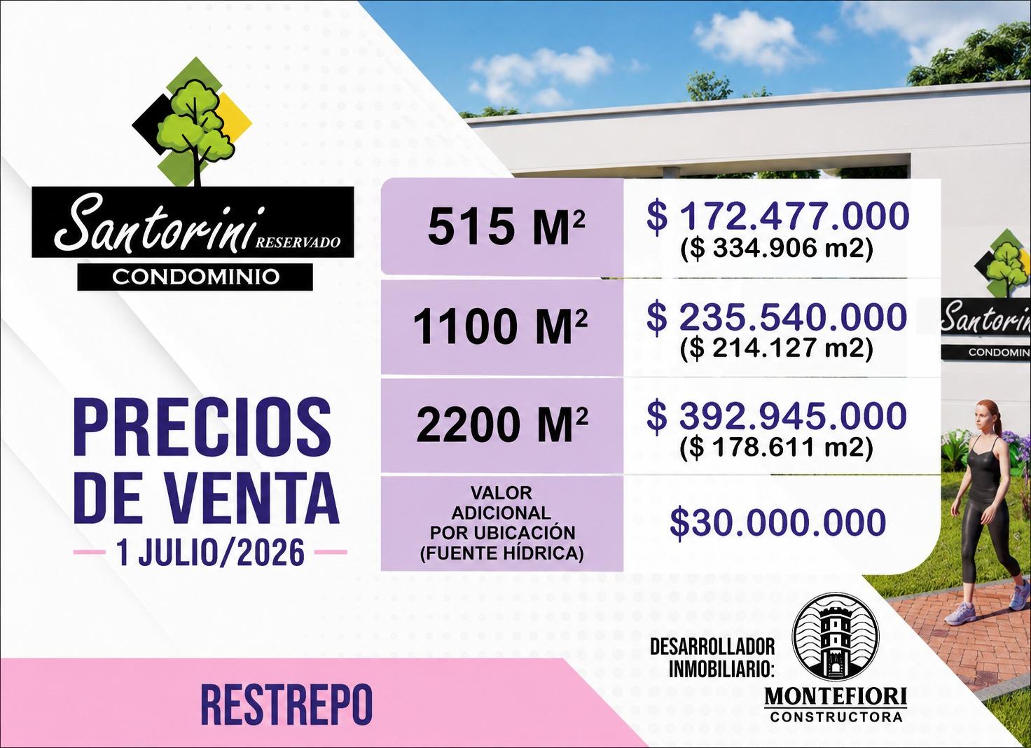 Ficha técnica y precios de Condominio Santorini Reservado
