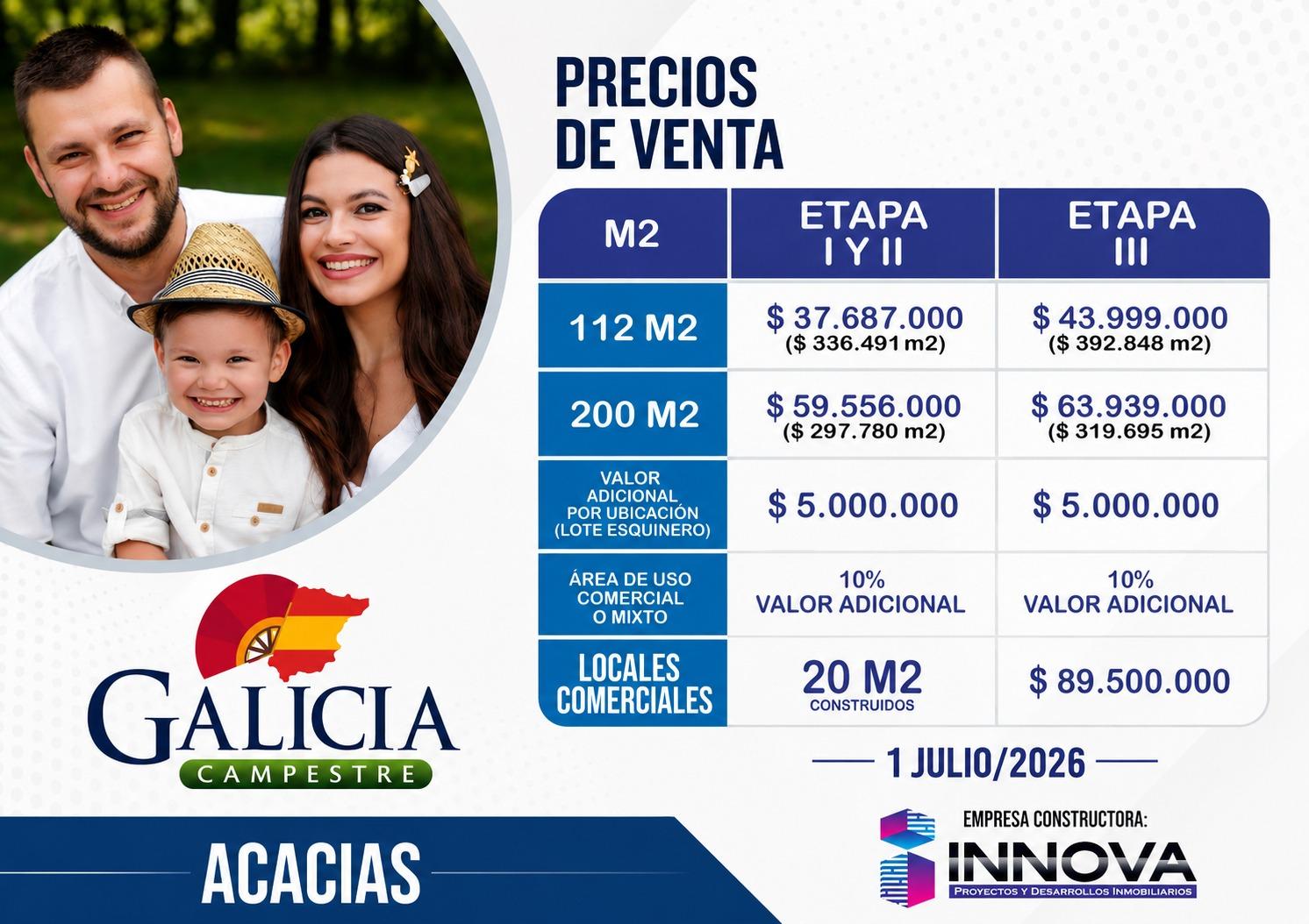 Ficha técnica y precios de Galicia Campestre