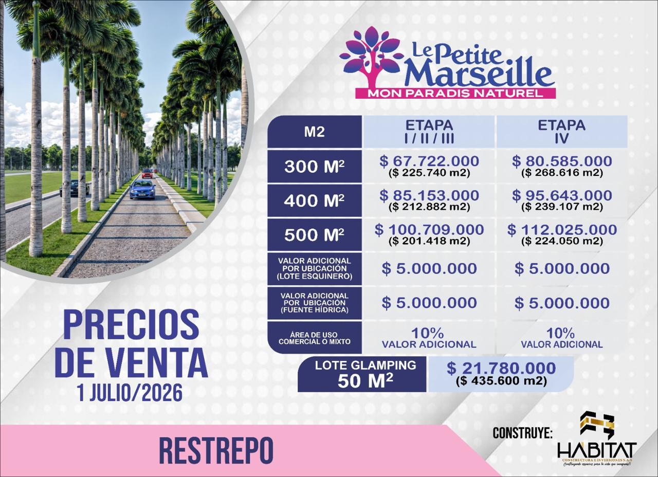 Ficha técnica y precios de Le Petite Marseille